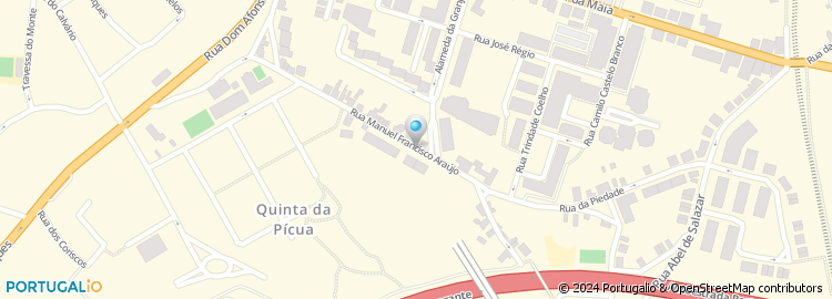 Mapa de Rua Manuel Francisco de Araújo