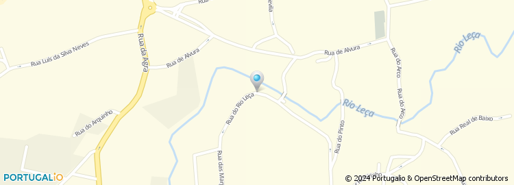 Mapa de Rua Ponte de Alvura