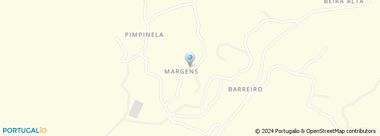 Mapa de Rua das Margens