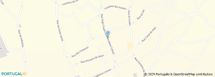 Mapa de Rua Gago Coutinho e Sacadura Cabral