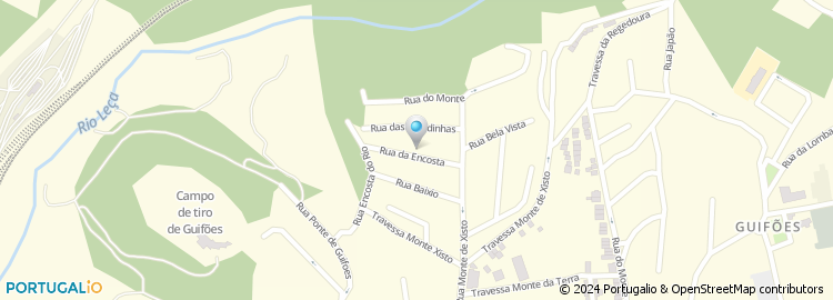 Mapa de Rua da Encosta