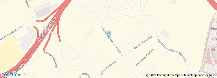Mapa de Rua Doutor António Teixeira de Melo
