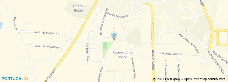 Mapa de Rua Doutor Delfim dos Santos
