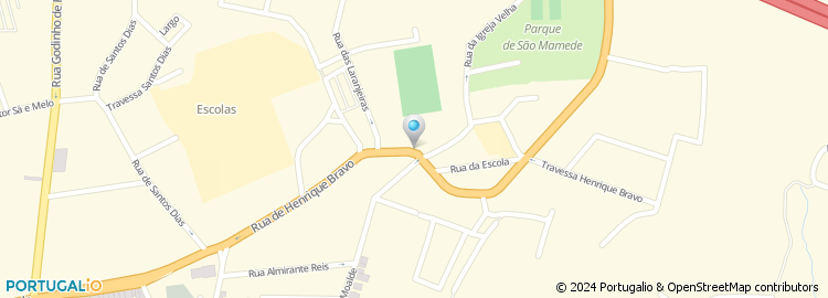 Mapa de Rua Henrique Bravo