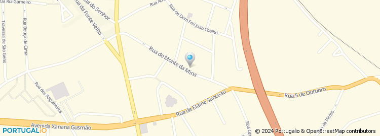 Mapa de Rua Monte da Mina
