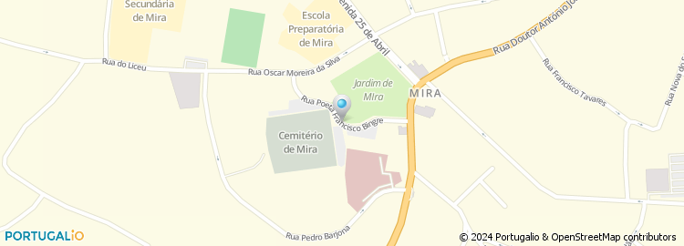 Mapa de Rua Poeta Francisco Bingre Amaral