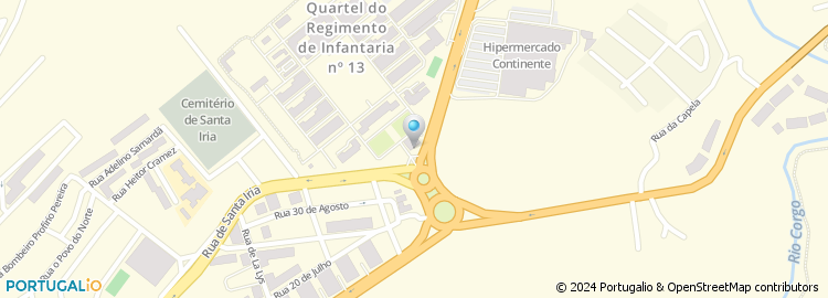 Mapa de Mo, Centro Comercial Continente de Vila Real