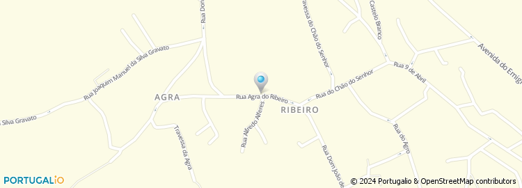 Mapa de Rua Agra do Ribeiro