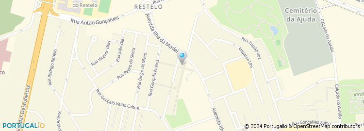 Mapa de Não + Pêlo, Restelo-Lisboa