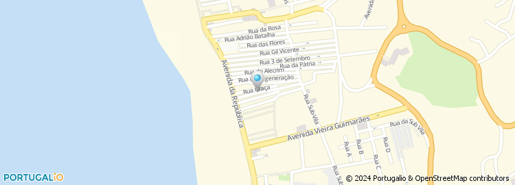 Mapa de Rua das Abegoarias