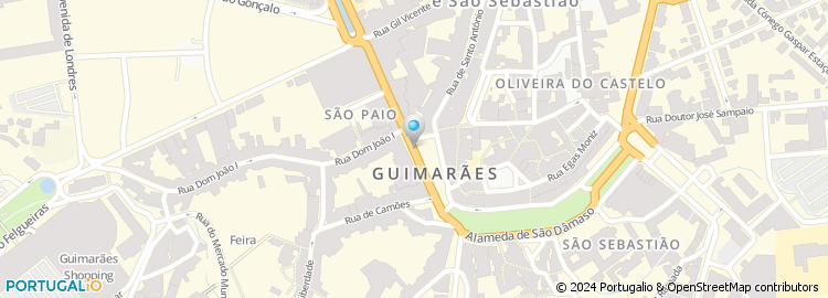 Mapa de Novo Banco, Guimarães
