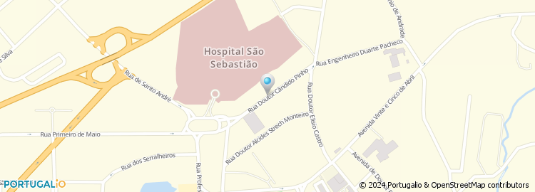 Mapa de Novo Banco, Hospital de S.Sebastião