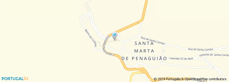 Mapa de Novo Banco, Santa Marta de Penaguião