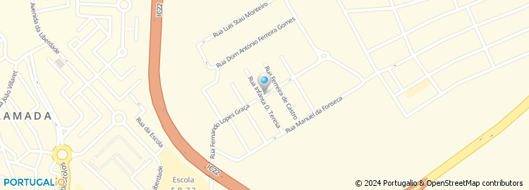 Mapa de Rua Infanta Dona Teresa