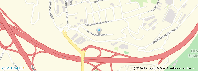 Mapa de Rua Rebelo da Silva