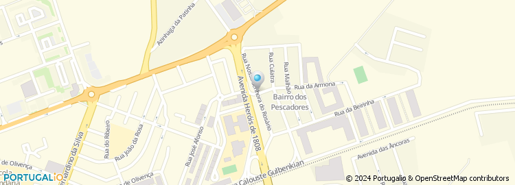 Mapa de Rua de Nossa Senhora do Rosário