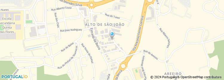 Mapa de Padaria Alto São João, Lda