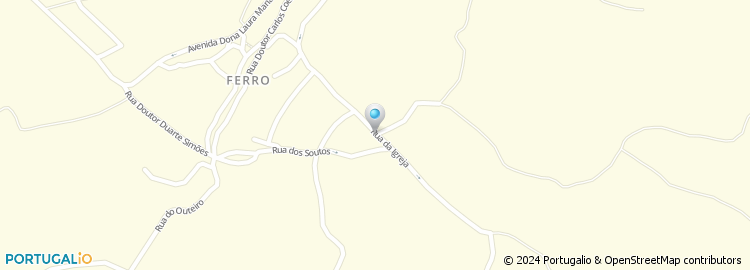 Mapa de Padaria J Correia & Almeida, Lda