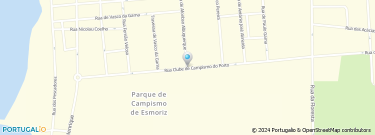 Mapa de Parque de Campismo de Esmoriz