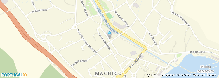 Mapa de Pastelaria Padaria Cidade de Machico