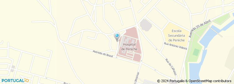 Mapa de Azinhaga do Hospital