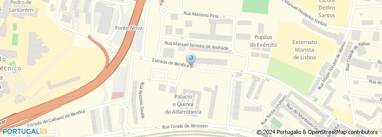 Mapa de Pizza Hut, Benfica