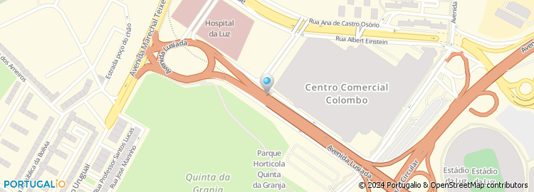 Mapa de Pizza Hut, Centro Colombo
