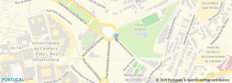 Mapa de Pizza Hut, Coimbra