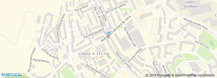 Mapa de Policlínica de Linda-A-Velha Lda