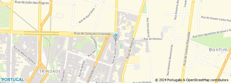 Mapa de Apartado 4041, Porto