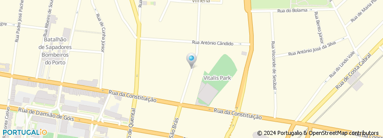 Mapa de Rua Cantor Zeca Afonso