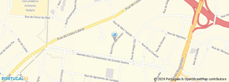 Mapa de Rua César das Neves