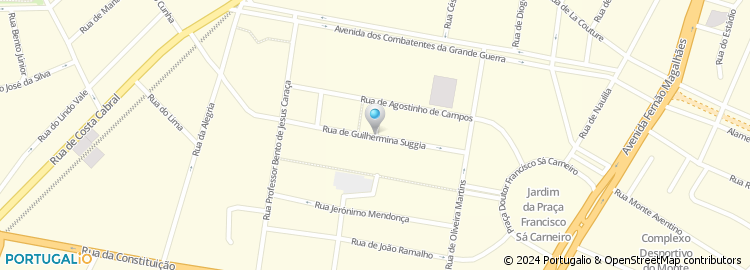 Mapa de Rua Guilhermina Suggia