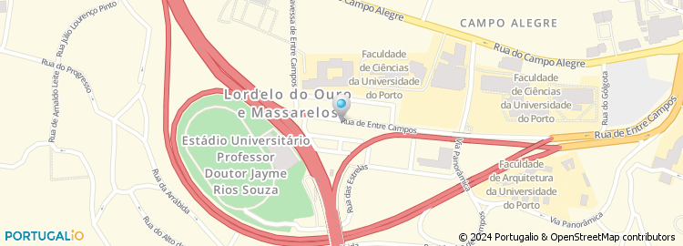 Mapa de Rua Professor Henrique David