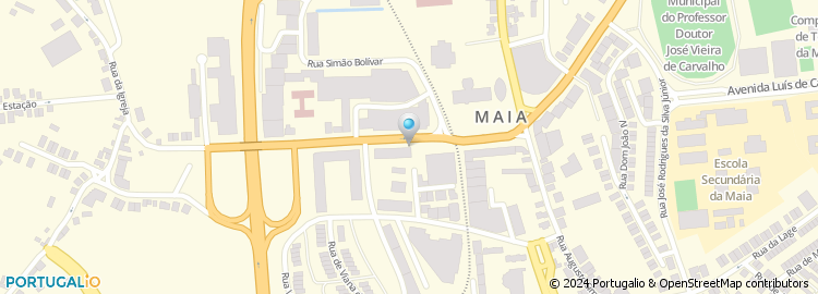 Mapa de Psimaia - Consultório de Psicologia na Maia