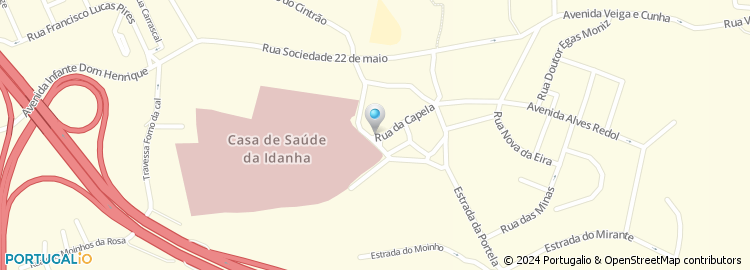 Mapa de Quinta das Rosas - Clinica Geriatrica, Unip., Lda