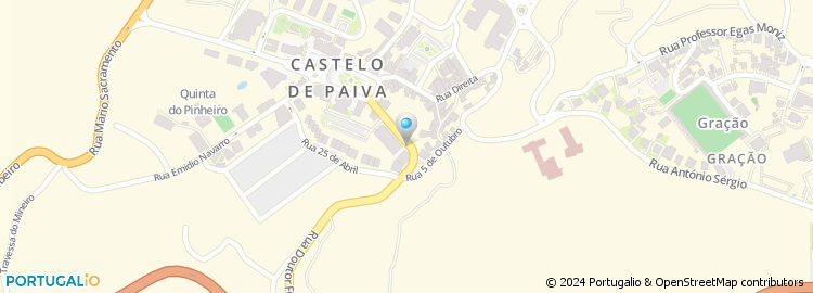 Mapa de Residencial Castelo Douro