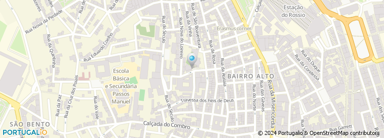 Mapa de Restaurante Be Bairro Alto