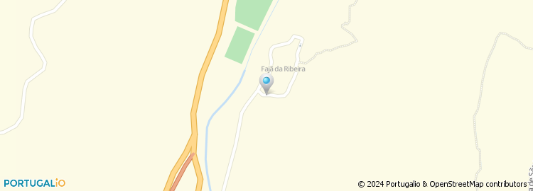 Mapa de Estrada Fajã da Ribeira