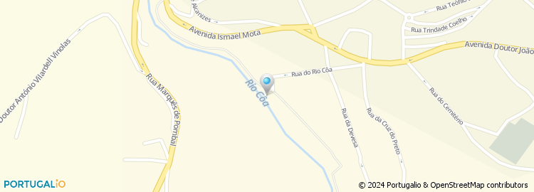 Mapa de Rua do Rio Côa