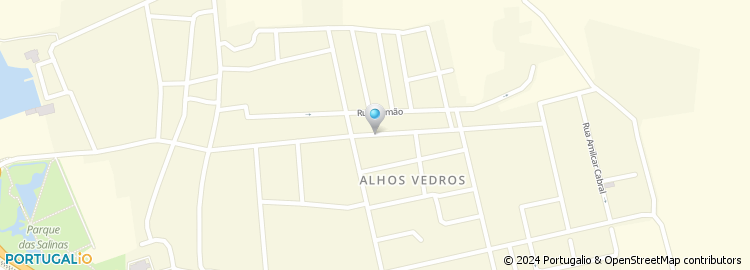 Mapa de Santa Casa da Miser. de Alhos Vedros