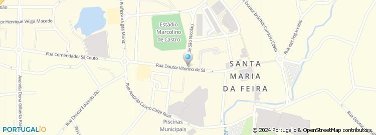 Mapa de Apartado 2, Santa Maria da Feira
