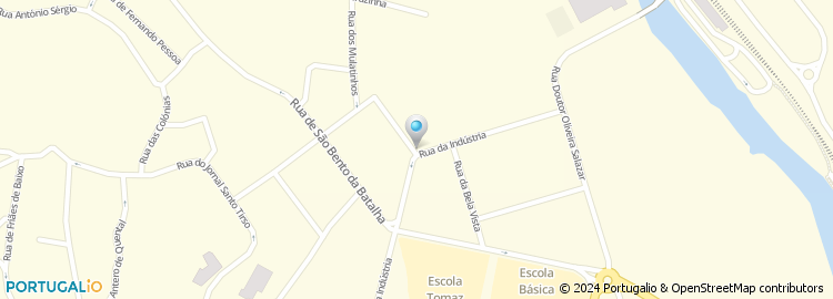 Mapa de Rua António José Borges da Silva Teles