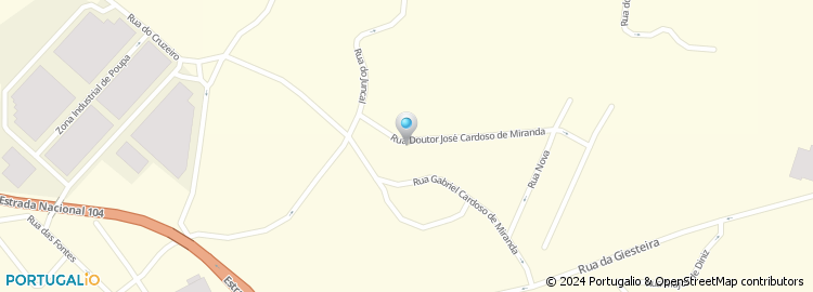 Mapa de Rua Doutor José Cardoso Miranda