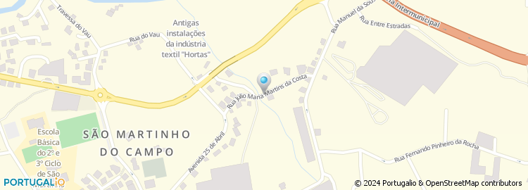 Mapa de Rua Júlio Maria Martins da Costa