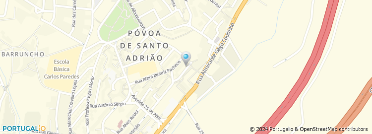 Mapa de Santos & Amador, Lda
