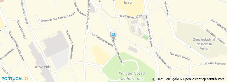 Mapa de Rua António Ramos Rosa