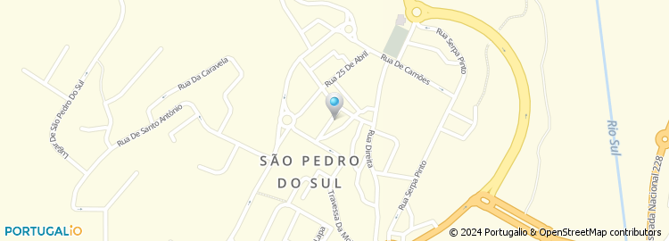 Mapa de Rua Américo Correia Paiva