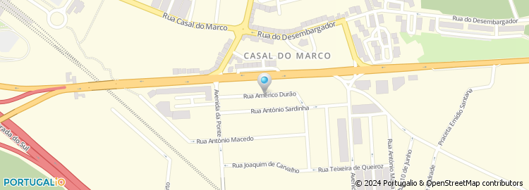 Mapa de Rua Américo Durão