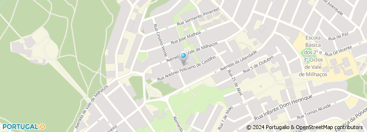 Mapa de Rua António Feliciano de Castilho